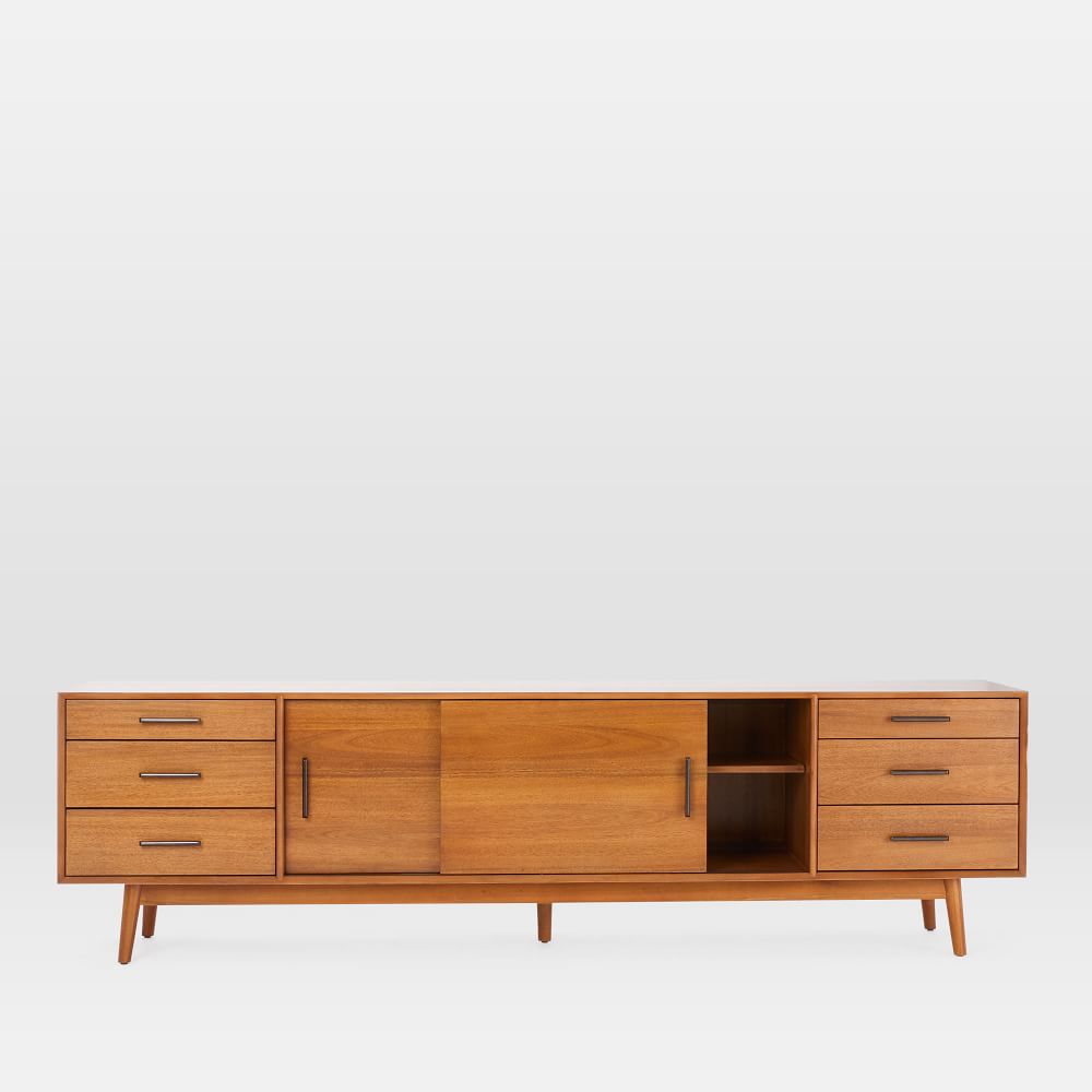 West elm mid century entertainment center deals